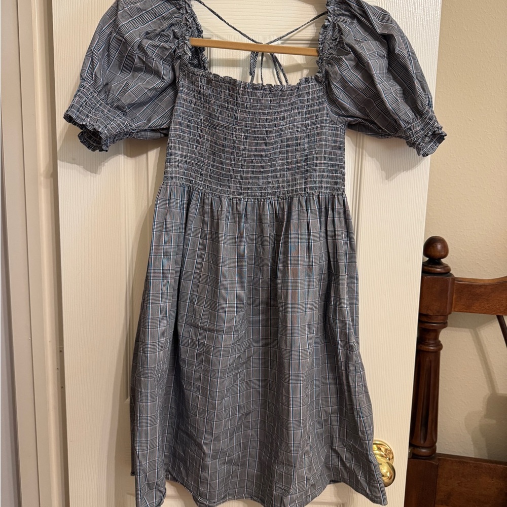 Hill House Blue and White Smocked Dress